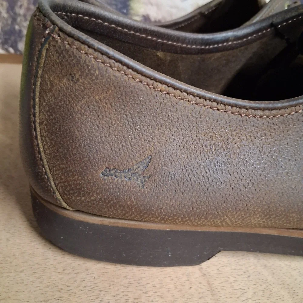 Sperry Brown Leather Moc Toe Boat Shoes Mens 10.5 Low Top Casual Oxfords